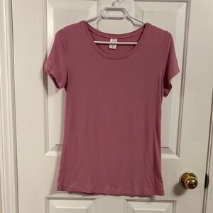 Elegant Pink Short Sleeve Tee